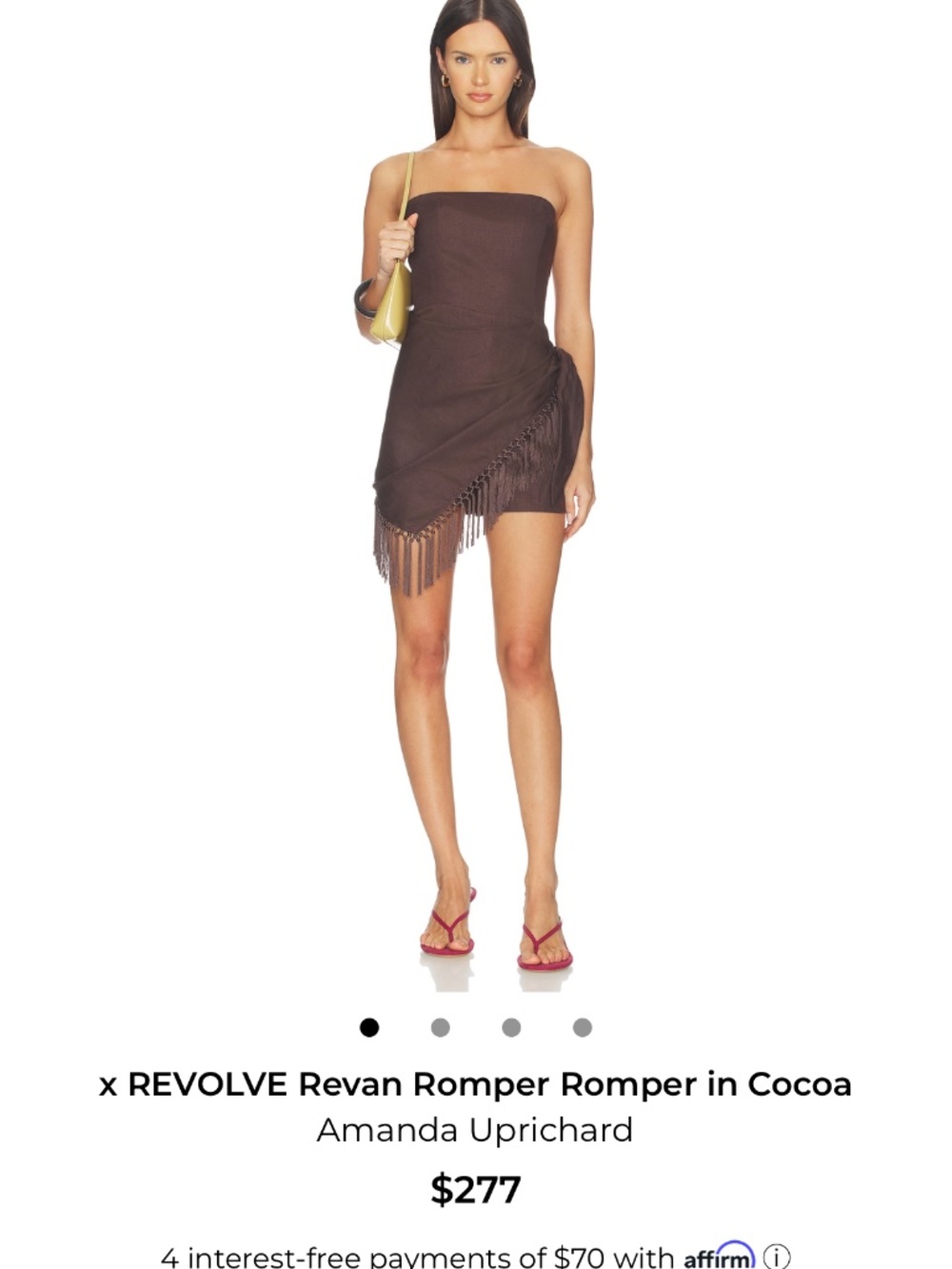 X Revolve Revan  Romper Romper in Cocoa